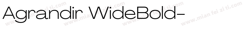 Agrandir WideBold字体转换